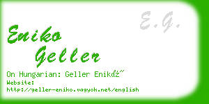 eniko geller business card